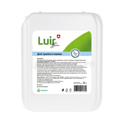 Luir Bio Гель чистящий для туалетов и ванных комнат, 5 л